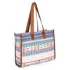 NEERA Premium Jacquard Boho Fabric Cosmic Chic Tote HandBags for women