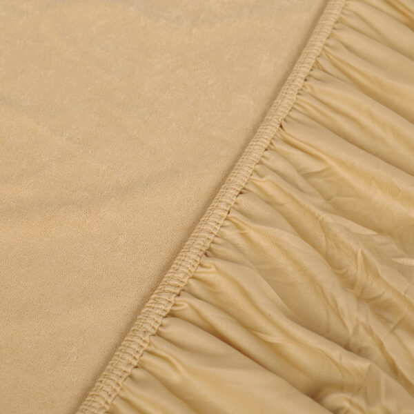 Terry Cloth Mattress Protector | Breathable Hypoallergenic Mattresses Cover | Ultra Soft Waterproof Mattress Protector (72x78in_Beige)